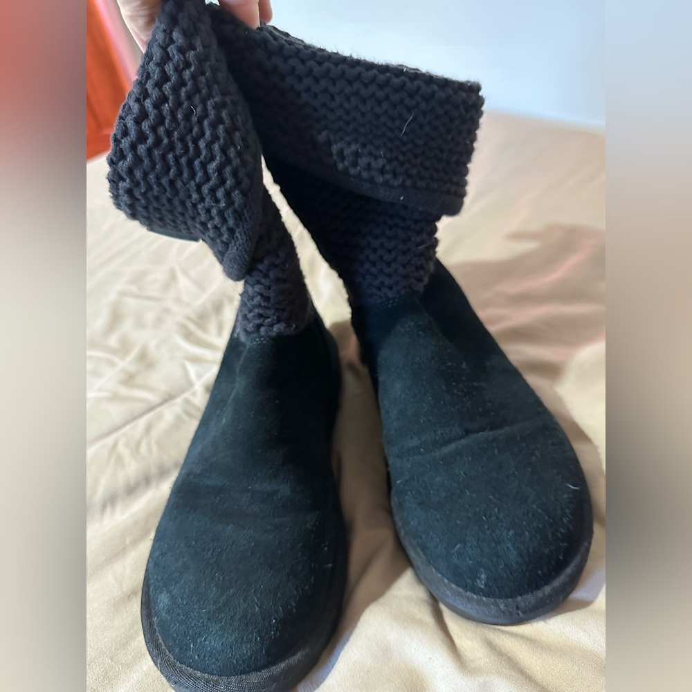 UGG Shaina Sweater Cuff Bootie black